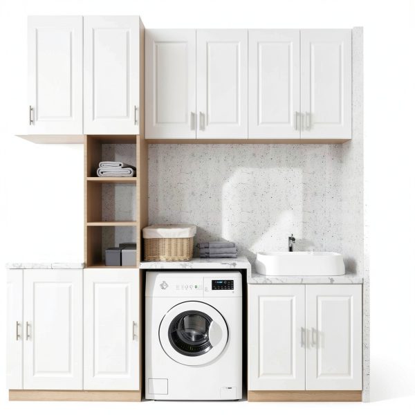 Built-in Cabinet Doors BOTOOT Modern White - 29in H x 13.25in W-5