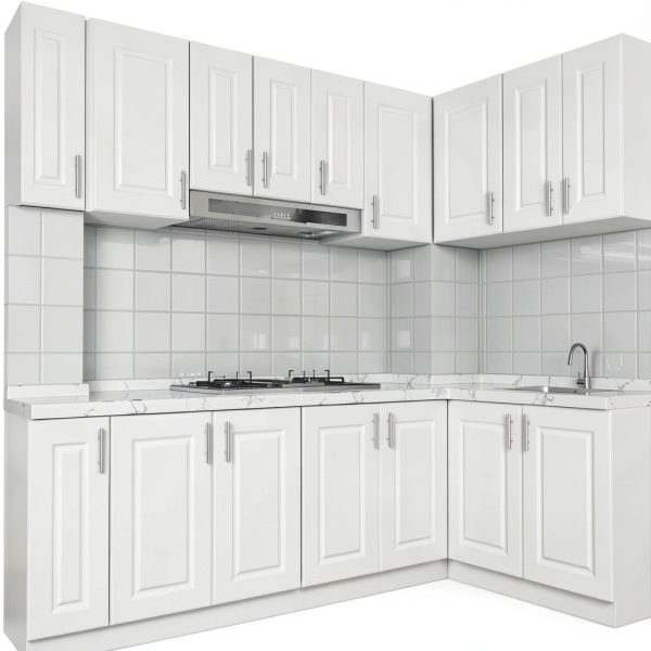 Built in Cabinet Doors BOTOOT White 22.5" H 14.75" W Modern-6