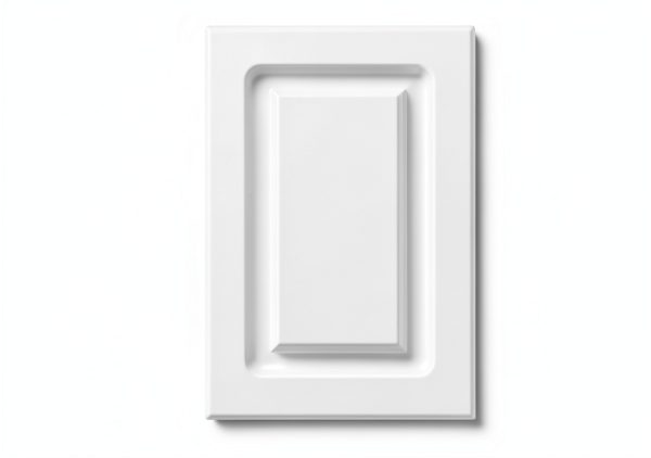 Custom Sized Raised Panel Cabinet Door Xpress – Thermofoil 12x12 White-0