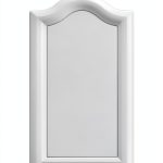 Built-in Cabinet Doors - Semicircular Cabinet Replacement Doors for Kitchen, Living Room, Bedroom, Bathroom and Other Scenarios - 22.5 Inch High (White, 14.75 Inches Wide)-0