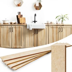 Cabinet Door Replacement 4-Piece MDF Unfinished Shaker Style-0