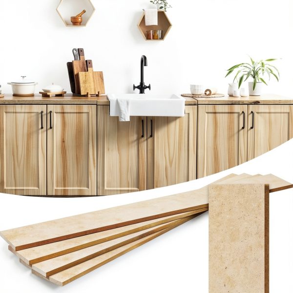 Cabinet Door Replacement 4-Piece MDF Unfinished Shaker Style-0