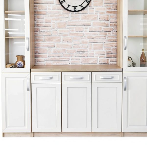 2 Pcs 12" W x 24" H White Pine Kitchen Cabinet Door Replacement with 4 Pcs Cabinet Hinges Wood Shaker Door Front Replacement for Kitchen, Bathroom, Vanity-4