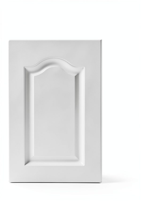 Built-in Cabinet Doors - Semicircular Cabinet Replacement Doors for Kitchen, Living Room, Bedroom, Bathroom and Other Scenarios - 22.5 Inch High (White, 14.75 Inches Wide)-1