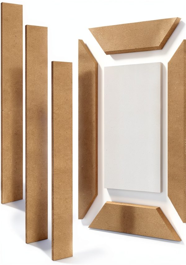 Cabinet Door Replacement 4-Piece MDF Unfinished Shaker Style-7