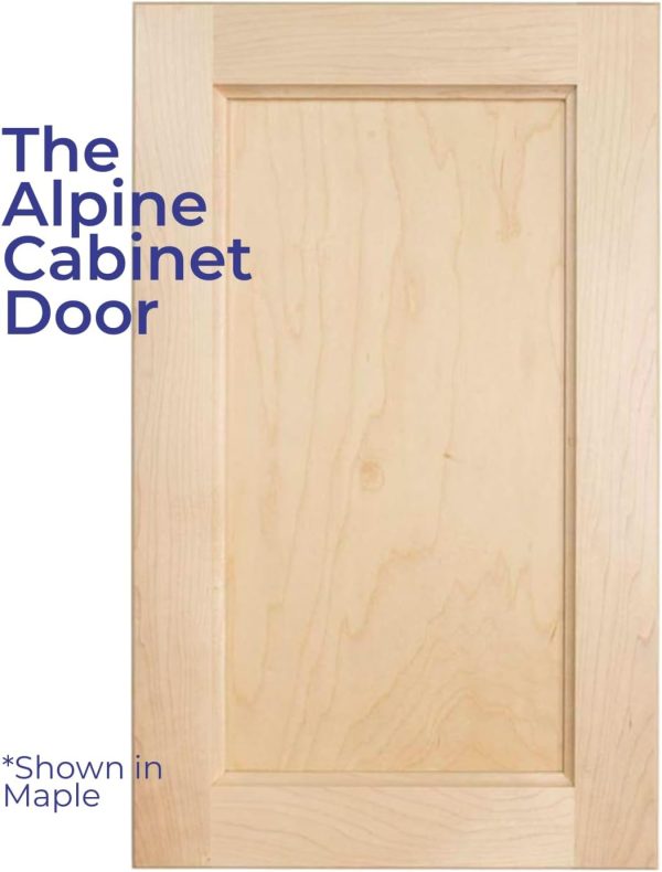 Custom Sized Alpine Cabinet Door | Solid Wood Replacement Door for Kitchens, Bathrooms | Unfinished-0