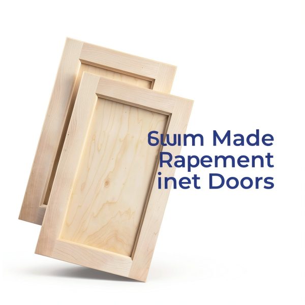 Custom Sized Alpine Cabinet Door | Solid Wood Replacement Door for Kitchens, Bathrooms | Unfinished-3