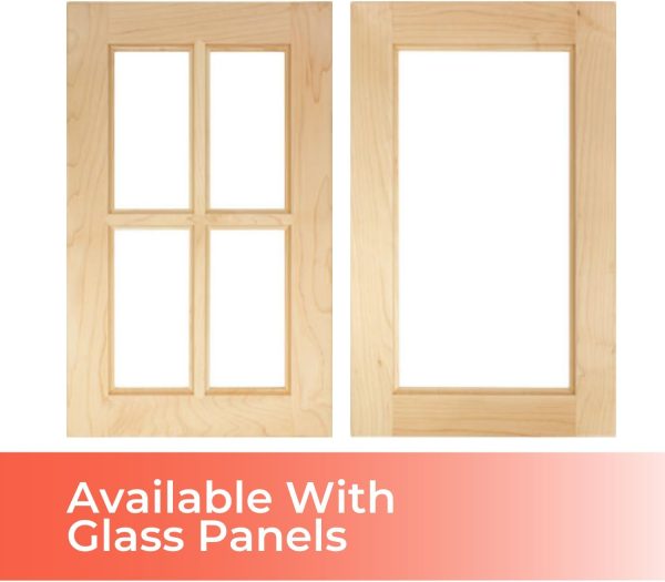 Custom Sized Alpine Cabinet Door | Solid Wood Replacement Door for Kitchens, Bathrooms | Unfinished-1
